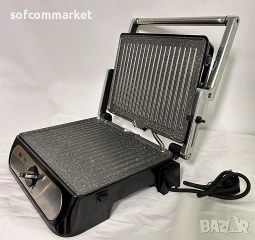 Контактен грил Grimi 2000W с гаранция, снимка 2 - Скари - 53903978