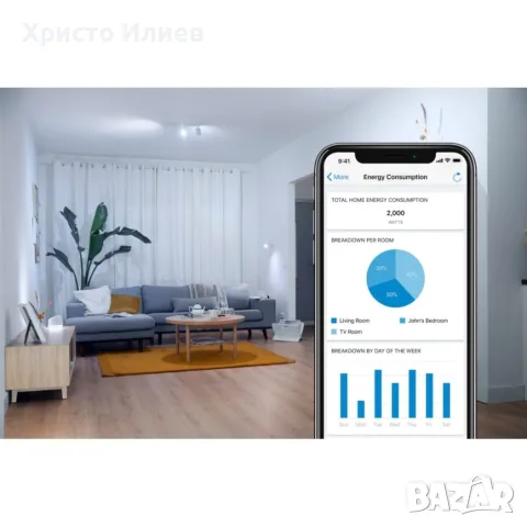WiZ LED RGBW Димируем екстериорен аплик външна лампа за фасада LED, снимка 6 - Външни лампи - 56103925