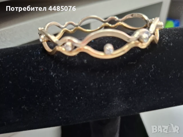 ЗЛАТНА ДАМСКА ГРИВНА ТВЪРДА  14К., снимка 6 - Гривни - 51025325