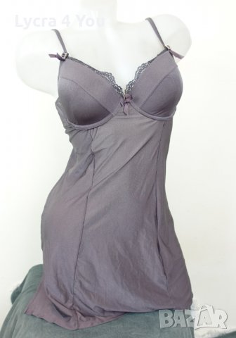 Сива нощничка тип рокля, снимка 1