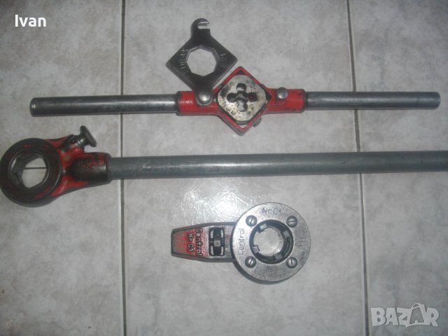 Made in USA/FRANCE/GERMANY-Плашка За Резби На Тръби/Винторезка/Винтонарезка-RIDGID/CENTRAL/FULAX, снимка 3 - Други инструменти - 37348860