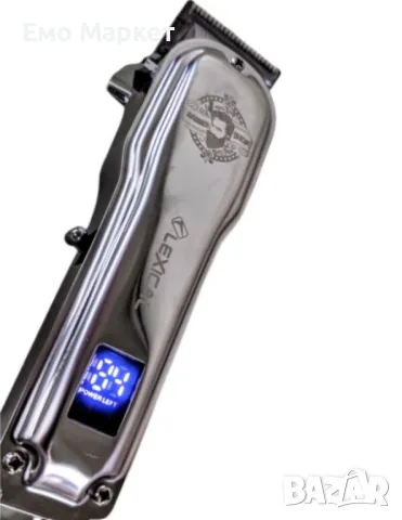 Машинка за подстригване с метален корпус и LSD дисплей Lexical LHC-5672 8W, 2200mAh, USB зарядно, снимка 3 - Машинки за подстригване - 49394094