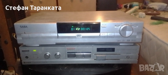 Усилвател Hitachi със DVD player SABA