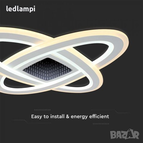 LED Плафониера 130W Димиране+Дистанционно Управление 3in1, снимка 2 - Лампи за таван - 42270807