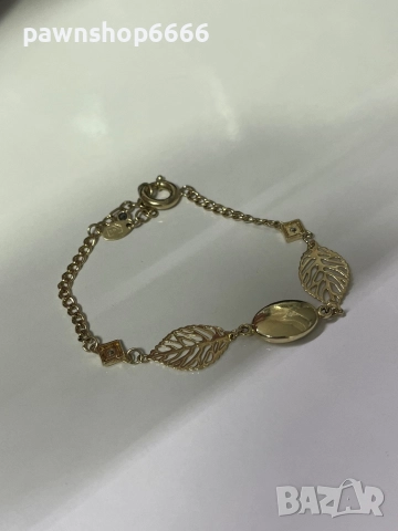 Златна гривна 14 карата, снимка 4 - Гривни - 52193706