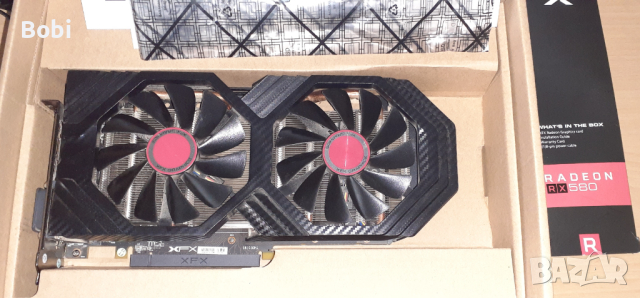 Видеокарта XFX Radeon RX 580 8GB, снимка 5 - Видеокарти - 44738476