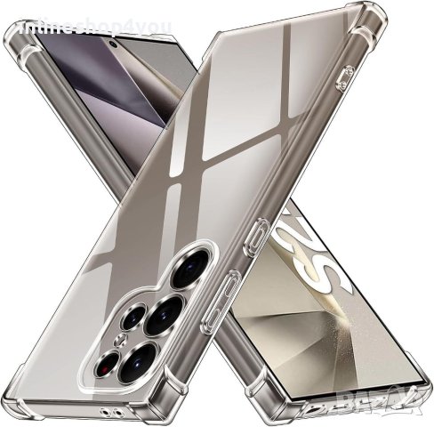 Прозрачен Силиконов Удароустойчив Кейс за Samsung Galaxy S24 Ultra | S24+ | S24, снимка 2 - Калъфи, кейсове - 44258849