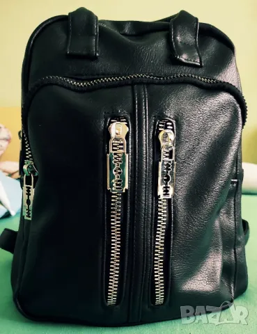 "Sisley"-кожена раница, снимка 2 - Раници - 48270765