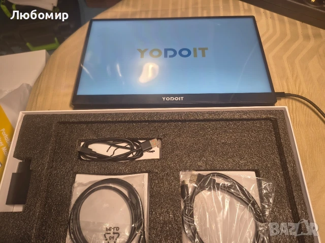 YODOIT 15.6-ИНЧОВ ПРЕНОСИМ МОНИТОР 1920 x 1080 FHD ЗА КОМПЮТЪР, ЛАПТОП, PS PTM15

, снимка 2 - Монитори - 51038596