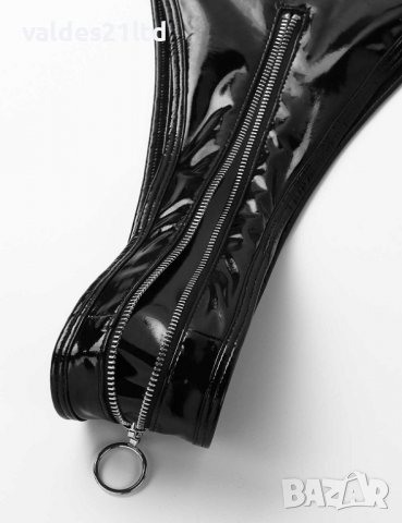 Еротичен секси кожен костюм в стил BDSM, снимка 4 - Бельо - 39435510