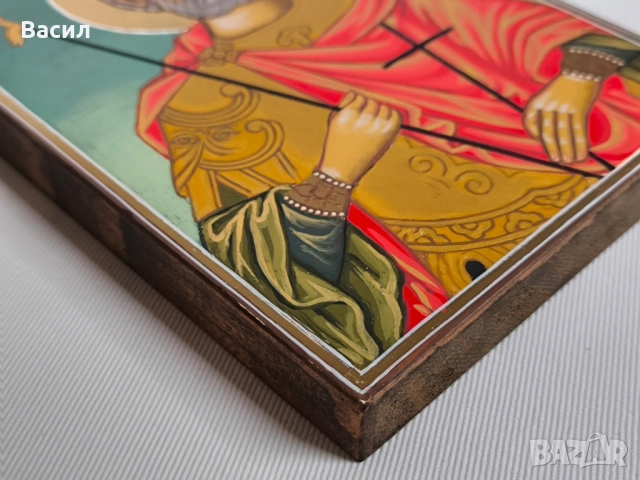 Икона на Свети Мина, снимка 5 - Икони - 51843170