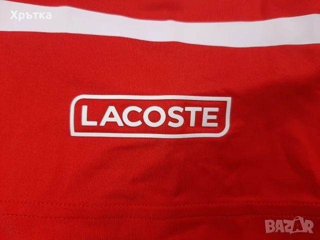 Lacoste x Djokovic - Оригинална мъжка тениска с яка размер L, снимка 10 - Тениски - 50581150