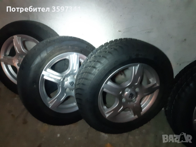 4 джанти 14 ки за фиат 500 с две нови зимни 185/65/14, снимка 14 - Гуми и джанти - 52945179