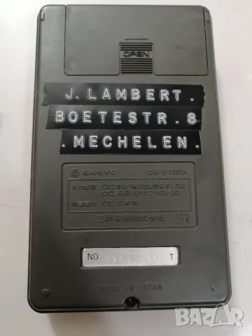 Ретро калкулатор SANYO CX-8136A, снимка 5 - Друга електроника - 48561976