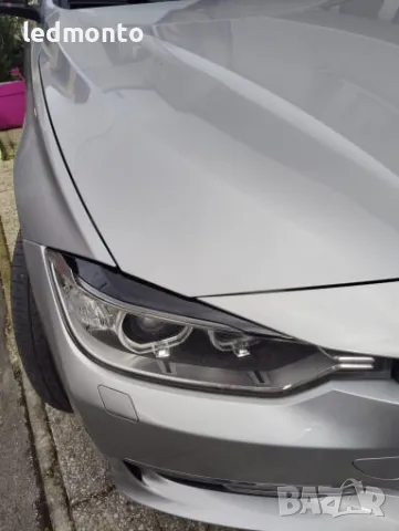 вежди на фарове за BMW 3 Series F30 F35 тунинг вежда фар 2 бр, снимка 6 - Части - 44883358