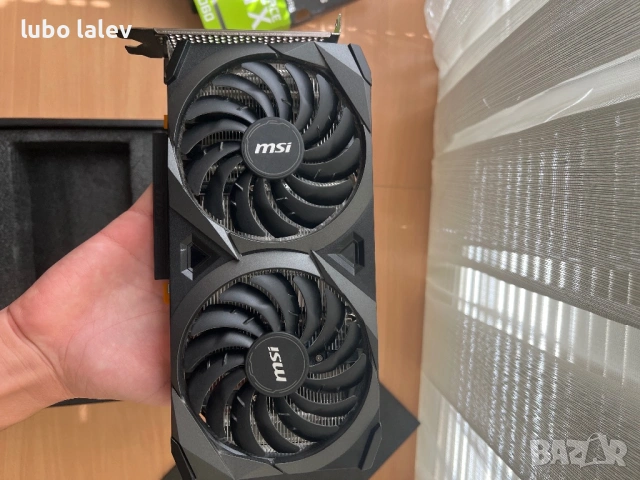 Видео карта msi ge force rtx 3060 12gb Ventus 2x, снимка 8 - Видеокарти - 53223708