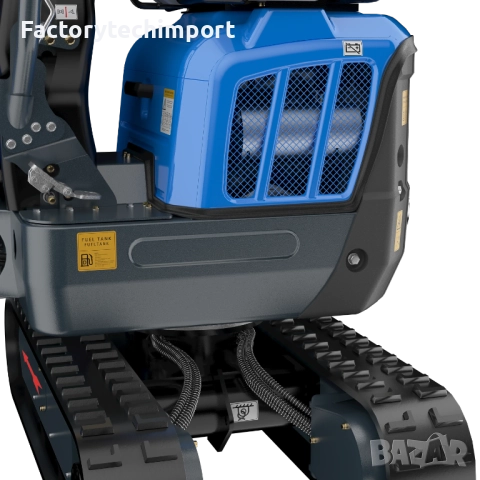 Мини багер RIPPA R13 PRO – KUBOTA (3 цилиндъра)– 1.2 т | 120° завъртане на стрелата, снимка 12 - Индустриална техника - 52720274