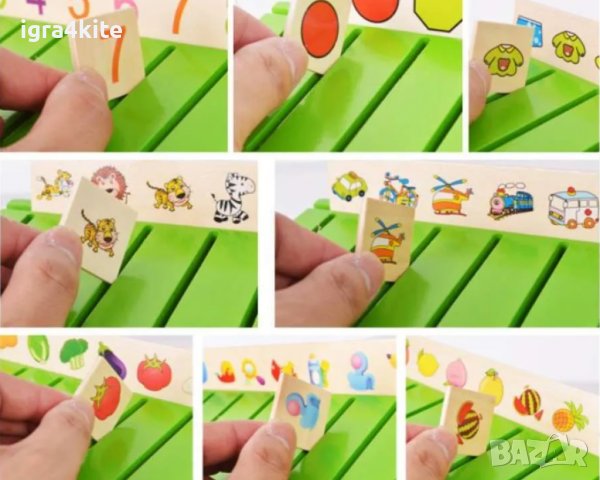 Монтесори дървена кутия за класификации голям размер / монтесори материали, снимка 8 - Образователни игри - 37758765