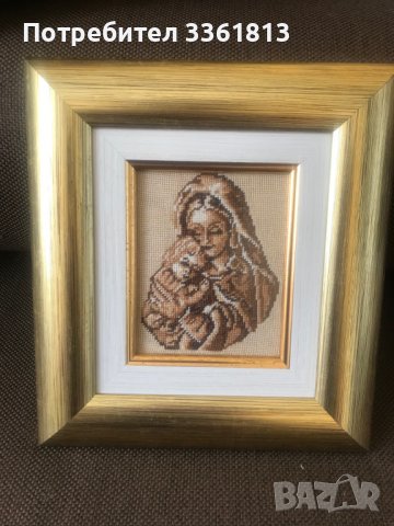 Продавам икона "Дева Мария" гоблен , снимка 10 - Икони - 36881775