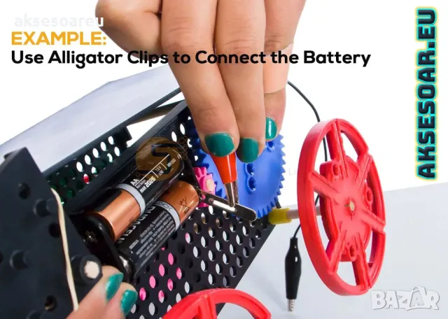 10 бр. тестови кабели със сонди първокласни електрически щипки тип крокодил в 5 цвята кабелни връзки, снимка 17 - Друга електроника - 50232410