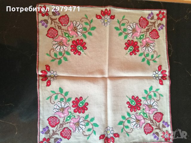 Каре ръчно шити , снимка 1