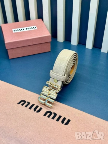 колани от естествена кожа в кутия miu miu , снимка 10 - Колани - 50608325
