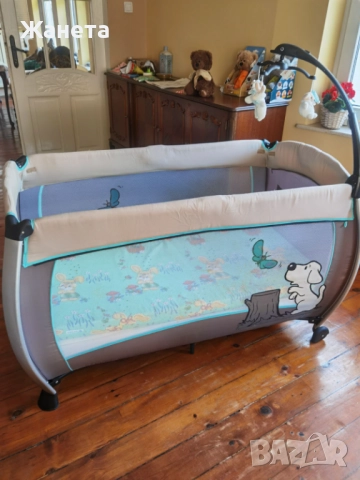 Сгъваема кошара, с матрак и мек дюшек., снимка 4 - Кошарки - 51945235