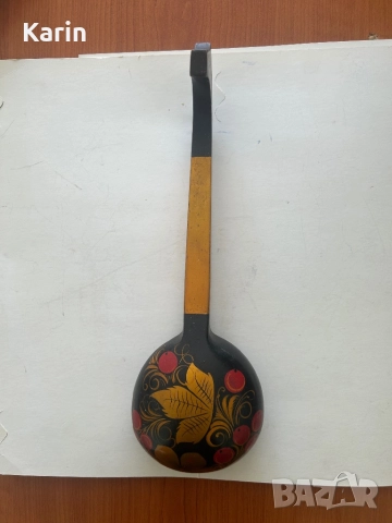 Рисувана руска лъжица, снимка 2 - Антикварни и старинни предмети - 51785181