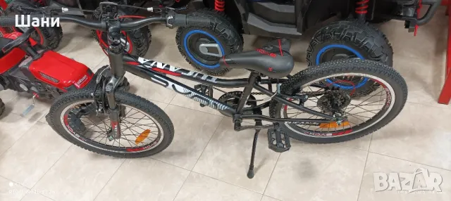 Велосипед 20 цола Черно с Амортисьор., снимка 4 - Велосипеди - 49893416