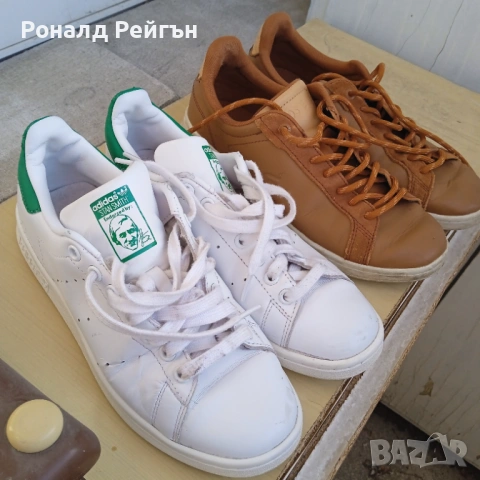 2 за 1 №40 LACOSTE+ADIDAS Stan Smith 100% ОРИГИНАЛНИ унисекс сникърси кецове гуменки, снимка 2 - Маратонки - 53141184