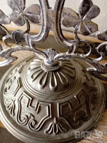 Свещник арт нуво, снимка 4 - Антикварни и старинни предмети - 50177696