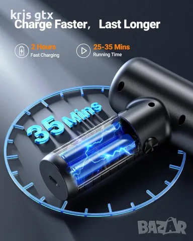 EALIGHT 22 000 Pa безжична автомобилна прахосмукачка и въздушен вентилатор 4-в-1 , снимка 6 - Аксесоари и консумативи - 54714076