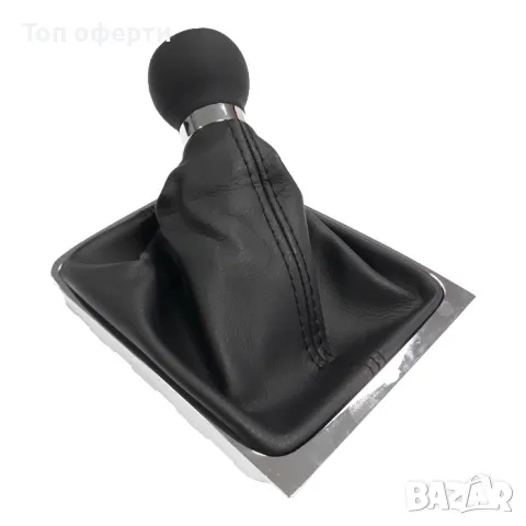 Топка за скоростен лост с маншон съвместима с VW Passat B6 06-12 с 6 скорости - черен конец, снимка 2 - Аксесоари и консумативи - 48700163