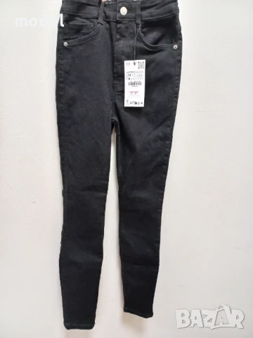 Дънки ZARA  нови с етикет 34 номер Черни , снимка 6 - Дънки - 50498348