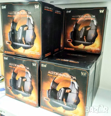 ТОП! Pro Геймърски слушалки, с USB, Гейминг слушалки с микрофон и LED подсветка, мощни слушалки, снимка 2 - Слушалки за компютър - 33595255