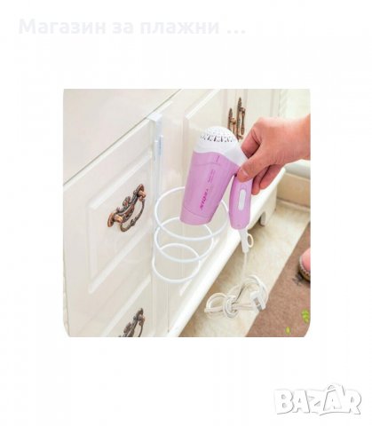 МЕТАЛНА ПОСТАВКА ЗА СЕШОАР, ЗАКАЧАЩА СЕ НА ШКАФ - код 2872, снимка 6 - Закачалки - 34148726