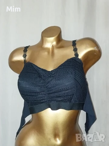 80 C Черен дантелен сутиен , снимка 2 - Бельо - 51112453