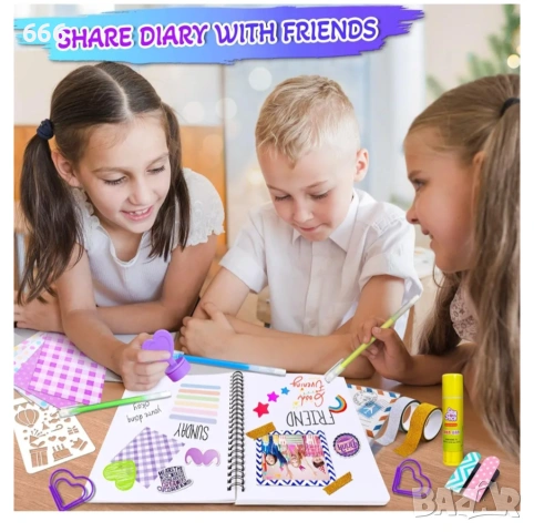 Комплект за писане на дневник PATIFEED за момичета, снимка 2 - Други - 54089423