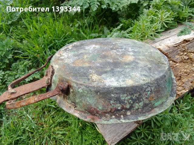 Бакърен тиган, снимка 5 - Други стоки за дома - 44680317