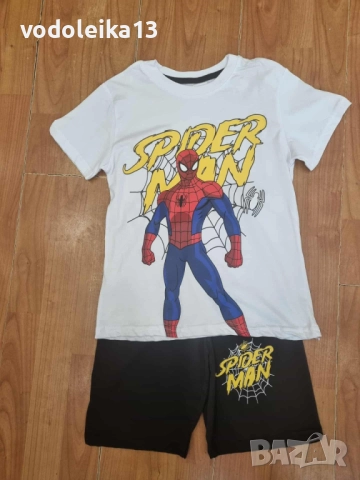 нов комплект със спаидермен черно и бяло