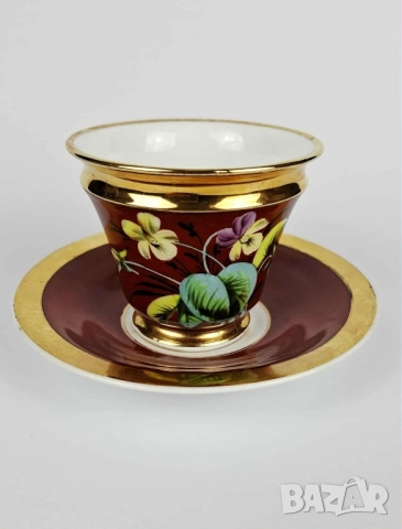 Стари антикварни съдове за кафе Carl Tielsch, снимка 2 - Сервизи - 52250753