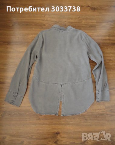 Abercrombie & Fitch Дамска асиметрична риза с дълги ръкави Размер: М, снимка 3 - Ризи - 42843405