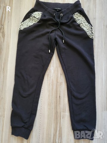 Долнище с перли по джобовете 