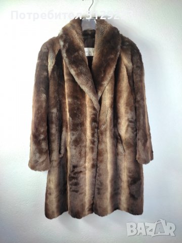 Comme du Vrai vintage fake fur coat 42