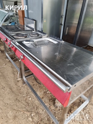 професионален фритюрник с плот