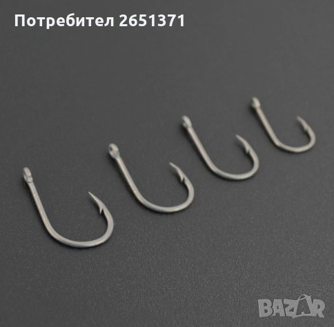 Шарански куки с ухо HIRISI,Wide Gape форма, 50 броя в кутия, снимка 4 - Такъми - 33814872