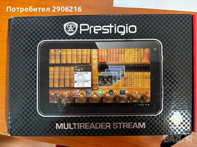 📱 Prestigio MultiReader Stream PER5574BC – Android таблет / e-reader, отлично състояние