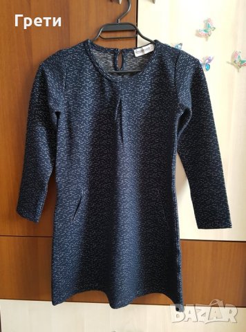 Детска рокля с дълъг ръкав, ръст 134 см, снимка 1