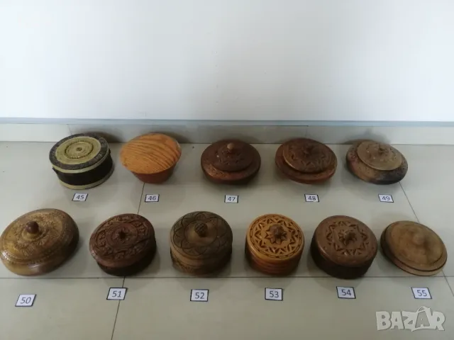 Кръгли дървени кутии , снимка 7 - Други стоки за дома - 49290461