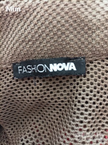  FASHIONNOVA M Зелен гащеризон на мрежа, снимка 9 - Гащеризони - 37271236